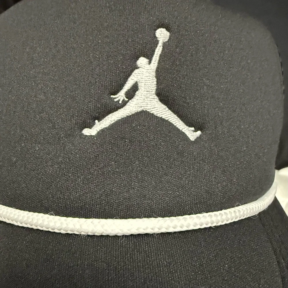 Nike MJ - Jump Man Foam Rope Trucker Black and White- Youth Size SnapBack